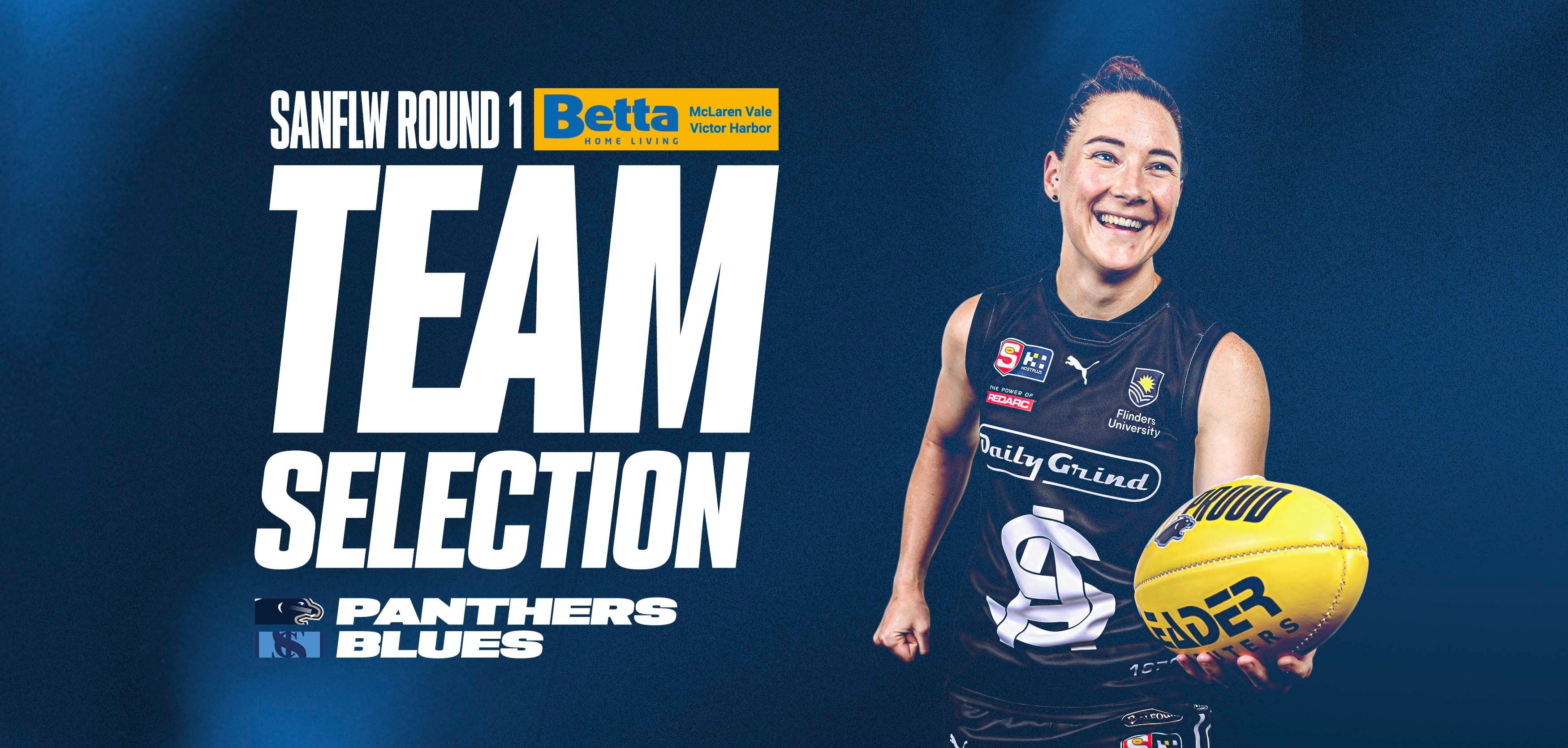 BETTA Team Selection: SANFLW Round 1 vs Sturt BETTA Team Selection: SANFLW Round 1 vs Sturt